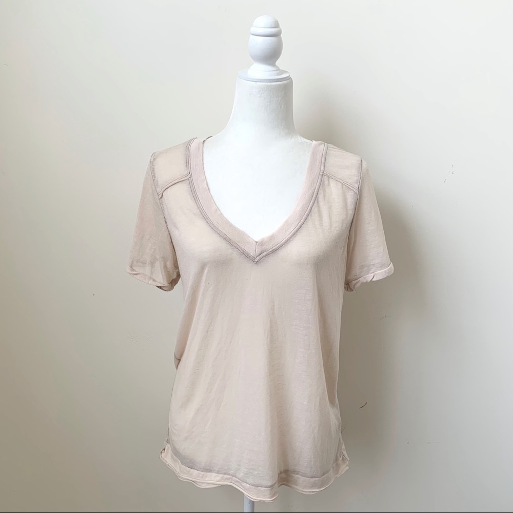 Free People We The Free V Neck Tee Shirt
